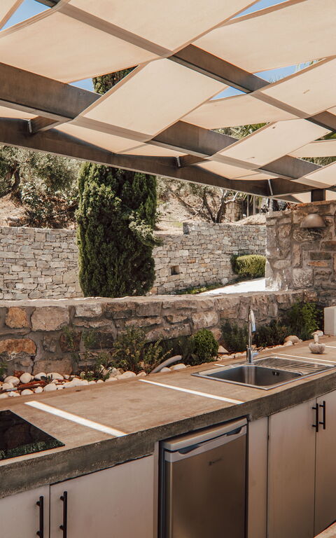 Villa Kera Panorama: Balkong / terrass / uteplats, Exteriör, Utomhus