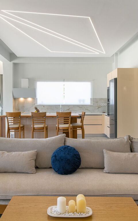 Villa Aurora Blue: Vardagsrum