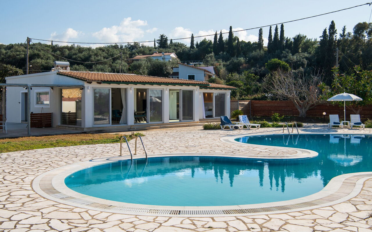 Villa Aurora Blue: Exteriör, slå samman, Utomhus