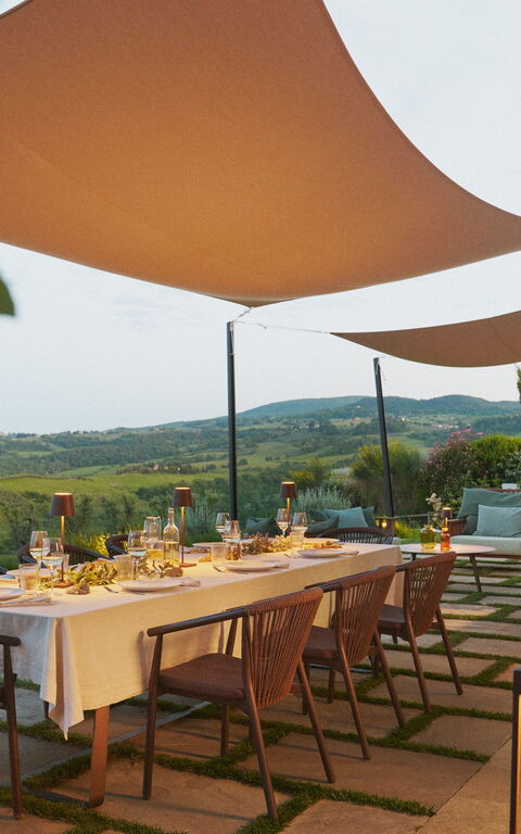 Villa Elmi: Balkong / terrass / uteplats, Exteriör, Trädgård, Utomhus