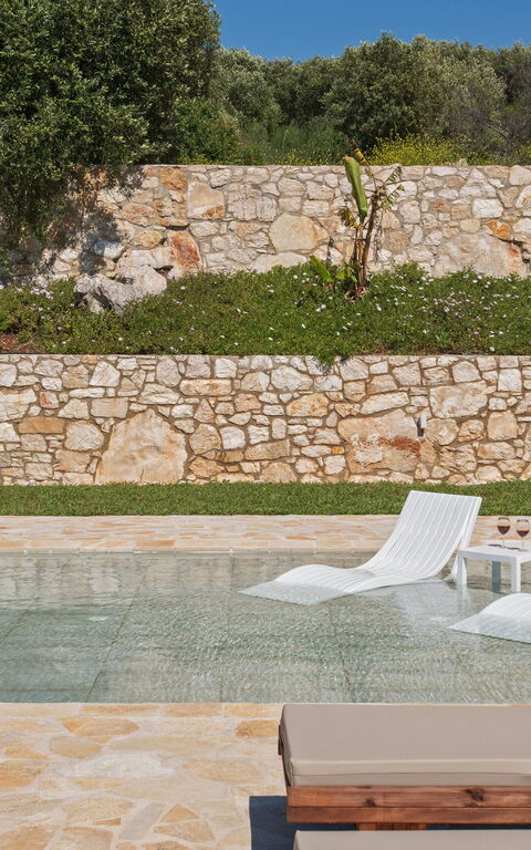 Villa Sunset: slå samman, Trädgård, Utomhus