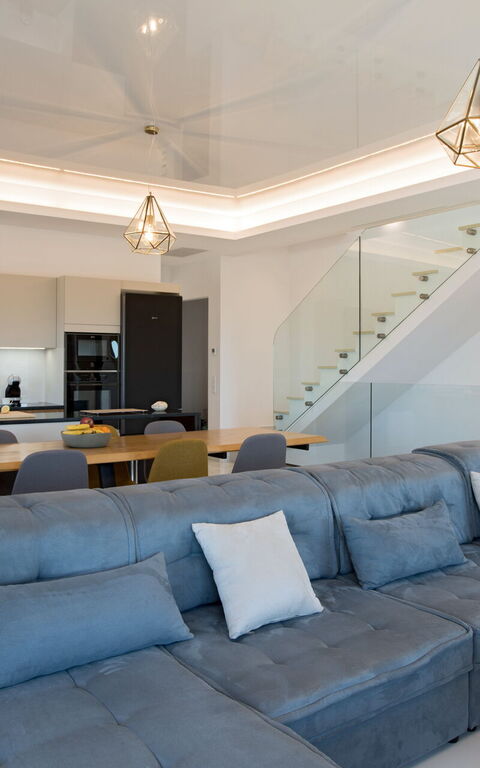 Villa Sunset: Kök, Lunchrum, Vardagsrum