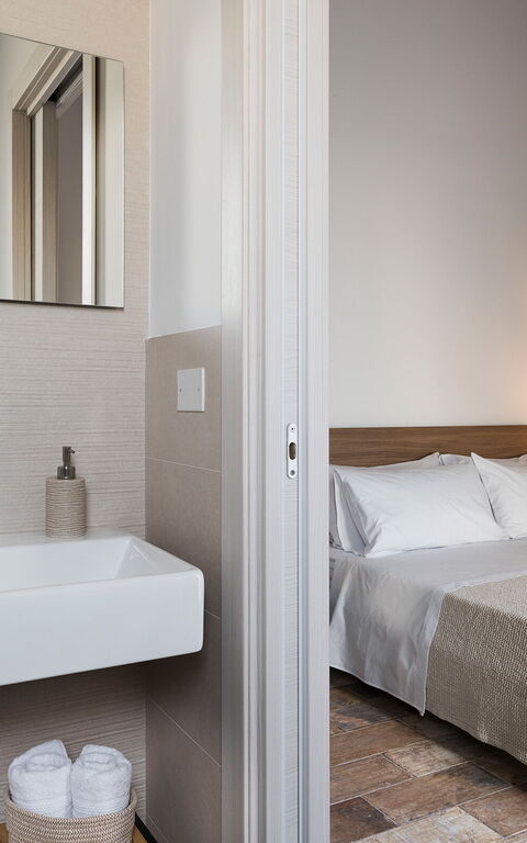 Villa Sike: Badrum, sovrum