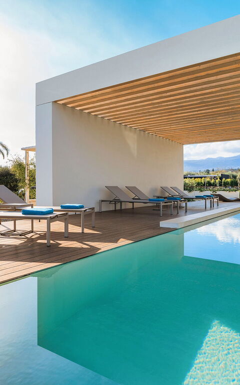 Villa Hermosa: Exteriör, slå samman, Utomhus