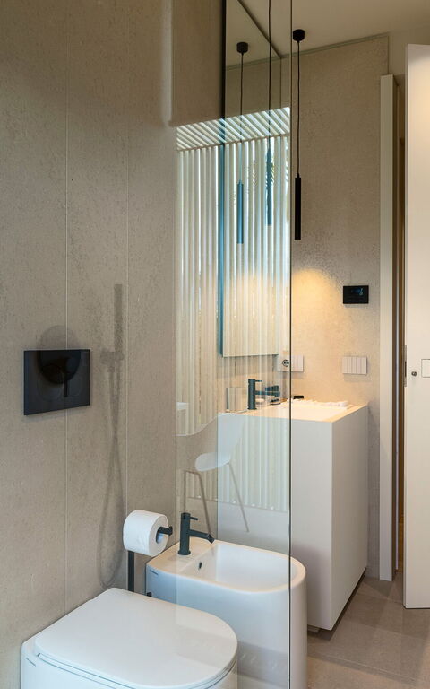 Villa Hermosa: Badrum