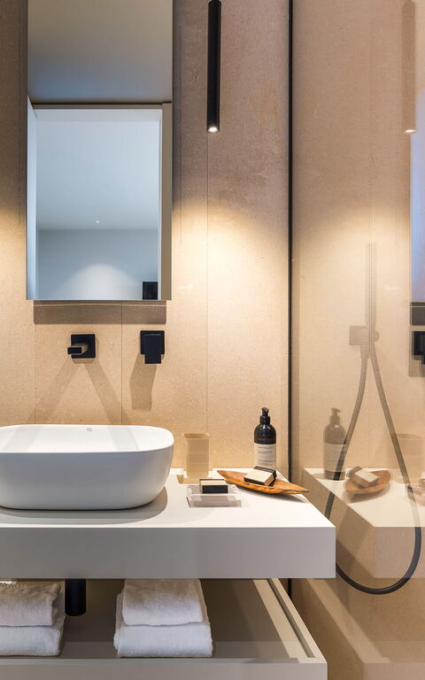 Villa Hermosa: Badrum