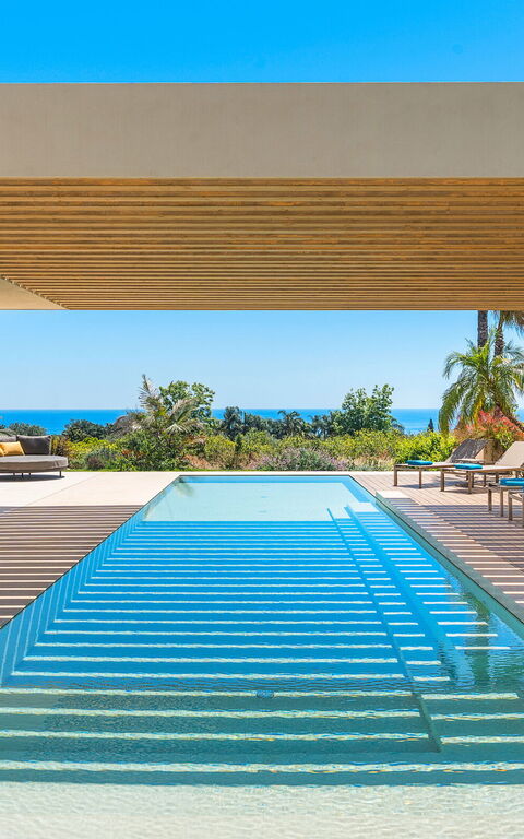 Villa Hermosa: Exteriör, slå samman, Utomhus