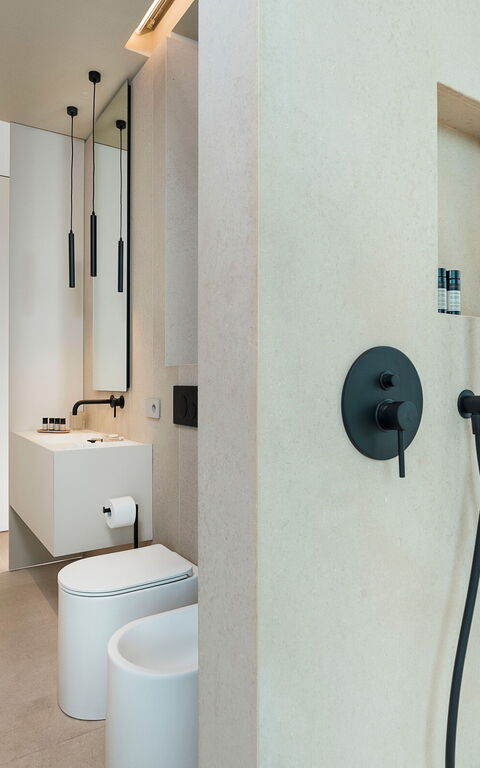 Villa Hermosa: Badrum