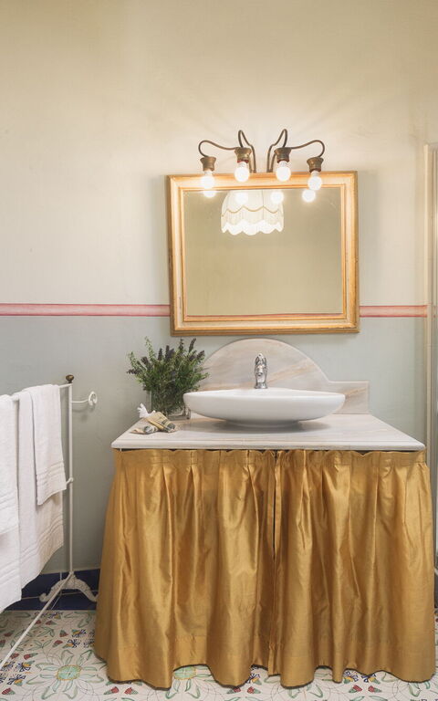 Villa Laparelli Pitti: Badrum