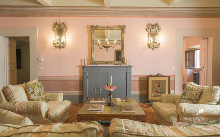 Villa Laparelli Pitti: Vardagsrum