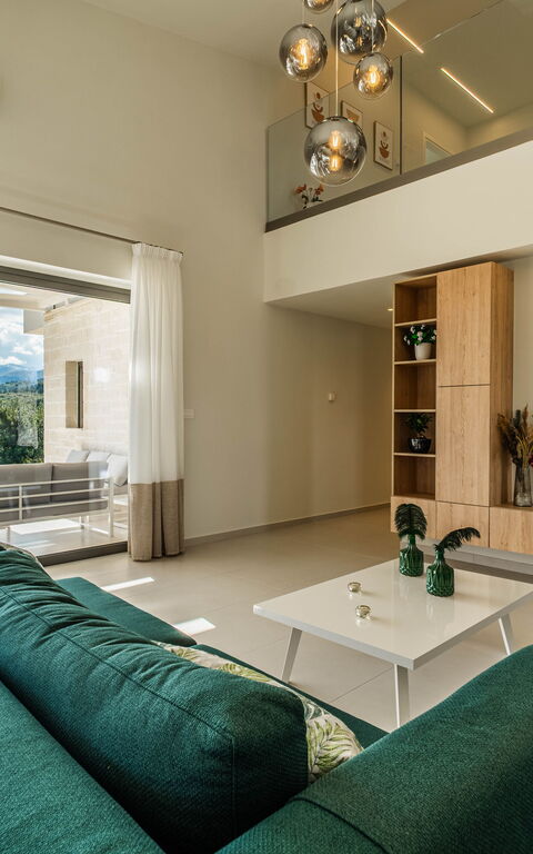 Villa Orientem Bis: Kök, Lunchrum, Vardagsrum