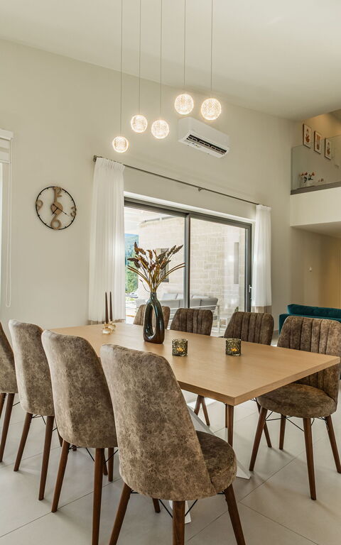 Villa Orientem Bis: Kök, Lunchrum, Vardagsrum