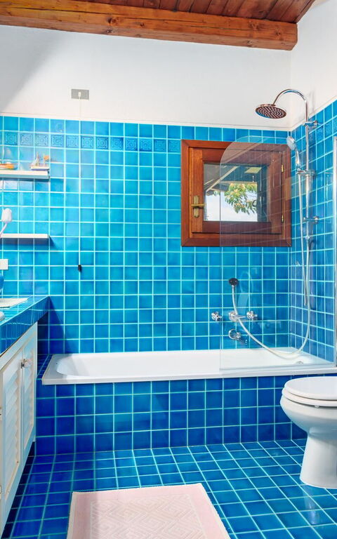 Villa Silenis: Badrum