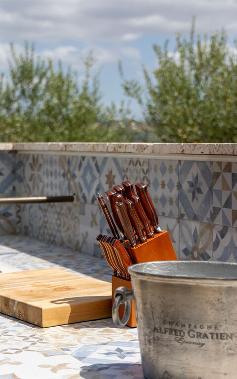 Villa Silvia: Exteriör, Utomhus