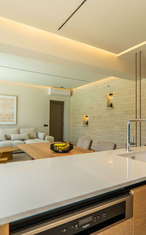 Villa Zen Hera: Kök, Vardagsrum