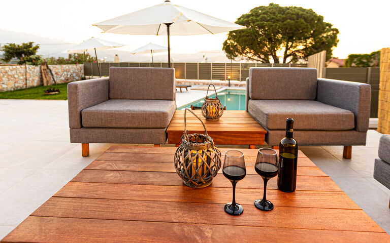 Villa Platon: Balkong / terrass / uteplats, Exteriör, slå samman, Utomhus