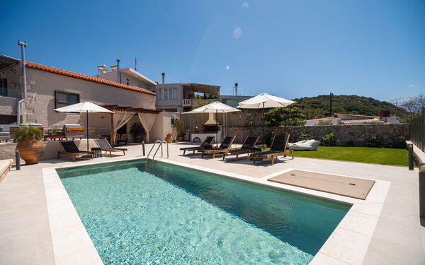 Villa Platon: Exteriör, slå samman, Trädgård, Utomhus