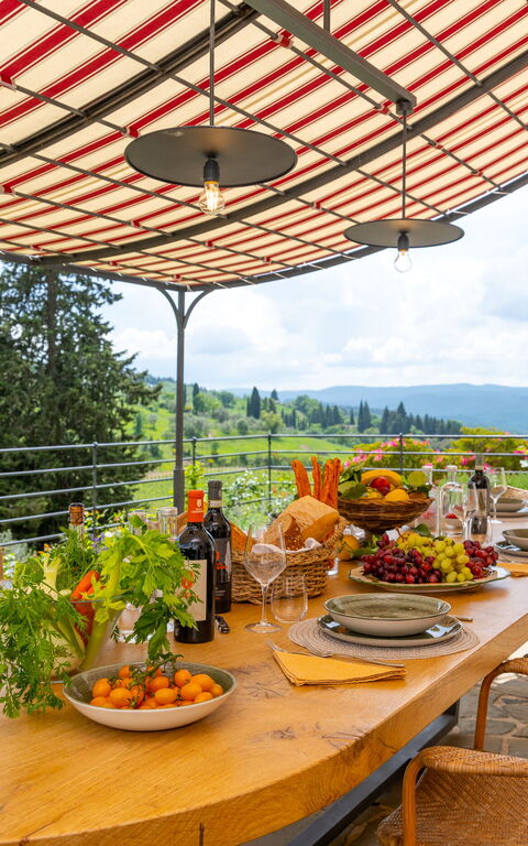 Villa Tenuta Casenuove: Balkong / terrass / uteplats, Exteriör, Utomhus, Visningar