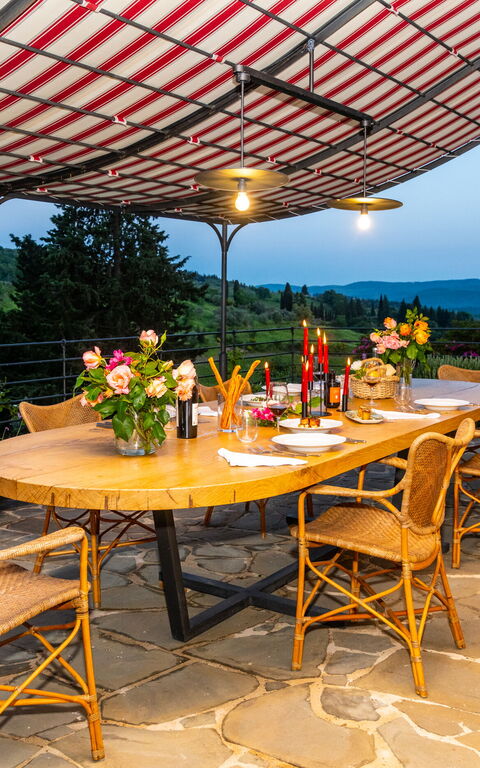 Villa Tenuta Casenuove: Balkong / terrass / uteplats, Exteriör, Utomhus, Visningar