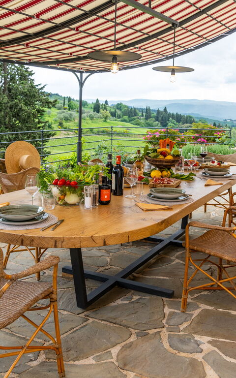 Villa Tenuta Casenuove: Balkong / terrass / uteplats, Exteriör, Utomhus, Visningar