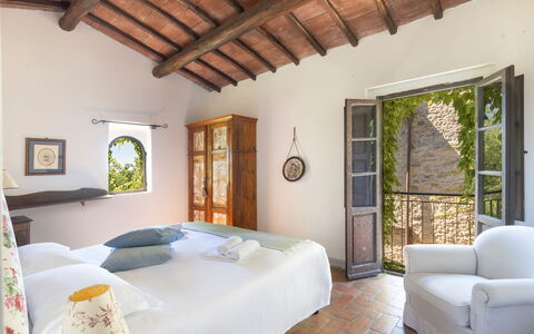 Semesterboende Granaio: sovrum