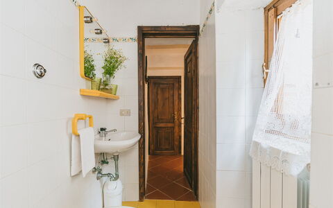 Semesterboende Corte: Badrum