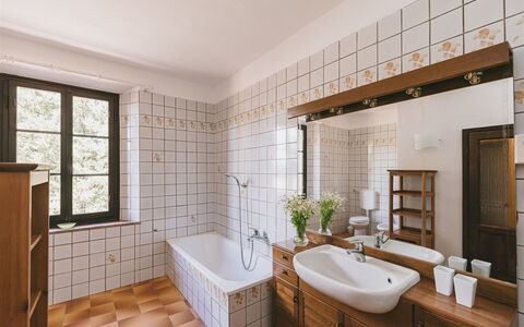 Semesterboende Colonica: Badrum