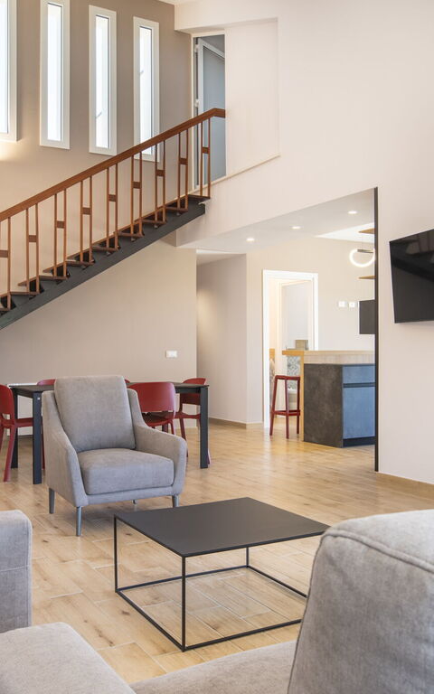 Villa Aversa: Lunchrum, Vardagsrum