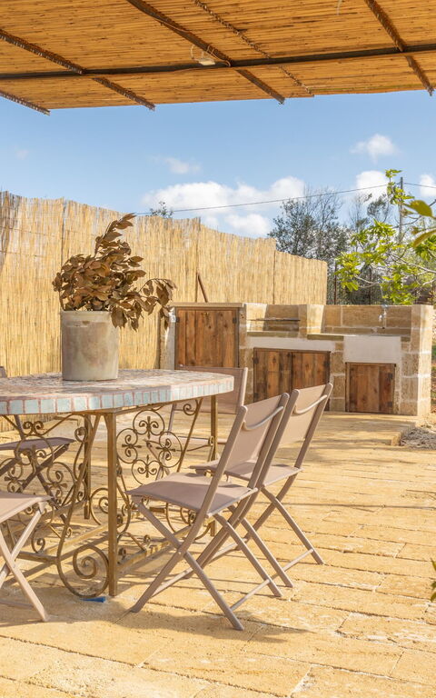 Villa Perla Del Sud: Balkong / terrass / uteplats, Exteriör, Utomhus