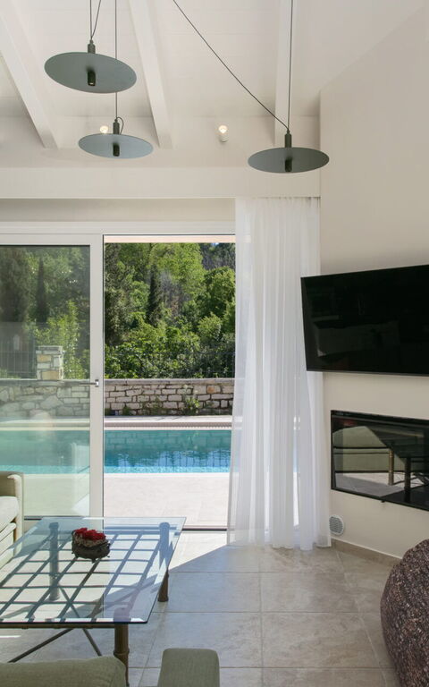 Villa Eleas Ikos: Vardagsrum