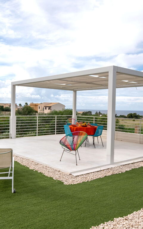 Villa Pizzolungo: Balkong / terrass / uteplats, Utomhus