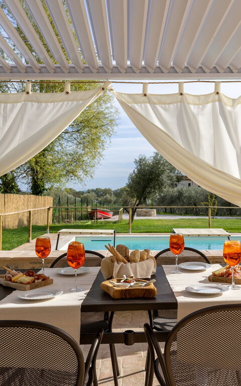 Villa Anna: Balkong / terrass / uteplats, slå samman, Trädgård, Utomhus