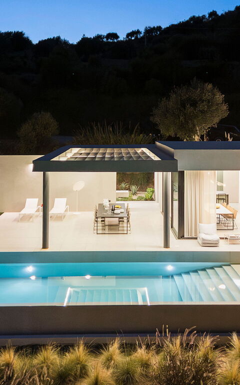 Villa Calypso: Exteriör, slå samman, Utomhus