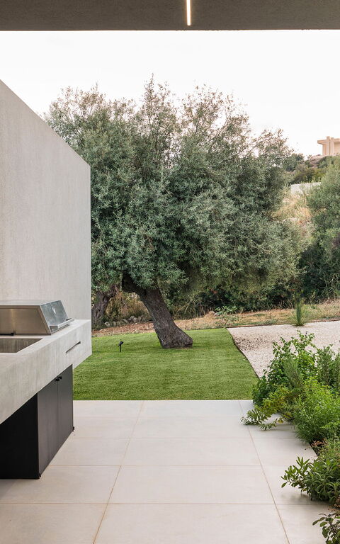 Villa Calypso: Balkong / terrass / uteplats, Exteriör, Trädgård, Utomhus