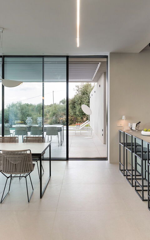 Villa Calypso: Kök, Lunchrum, Vardagsrum