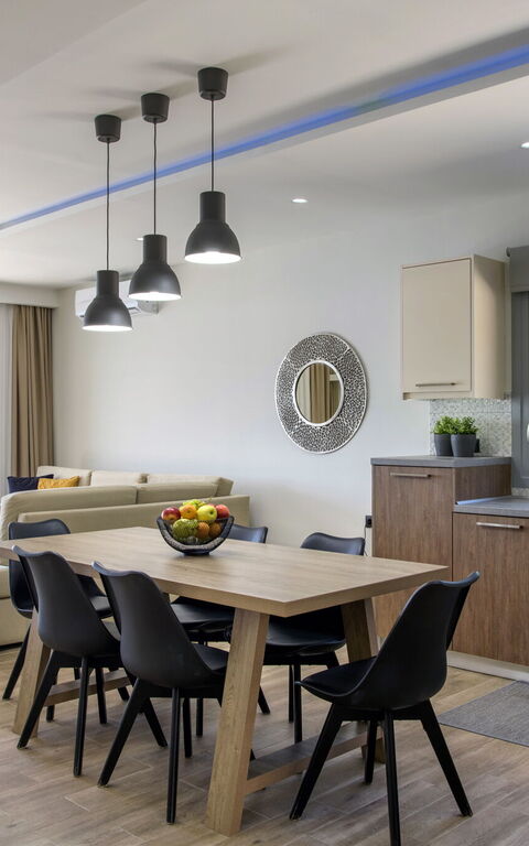 Villa Alkyoni: Kök, Lunchrum