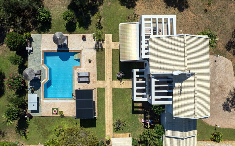 Villa Carreta: slå samman, Trädgård, Visningar