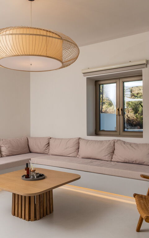 Lofos Horizon Villa: Vardagsrum