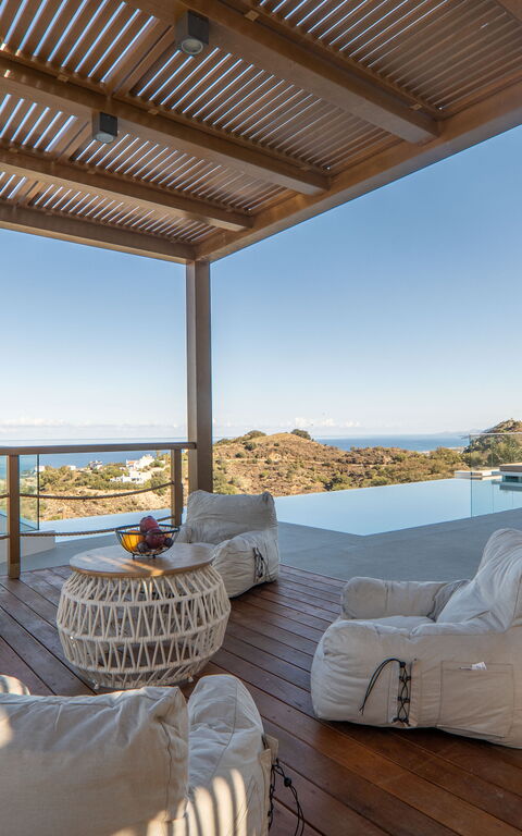 Lofos Horizon Villa: Balkong / terrass / uteplats, Exteriör, slå samman, Utomhus