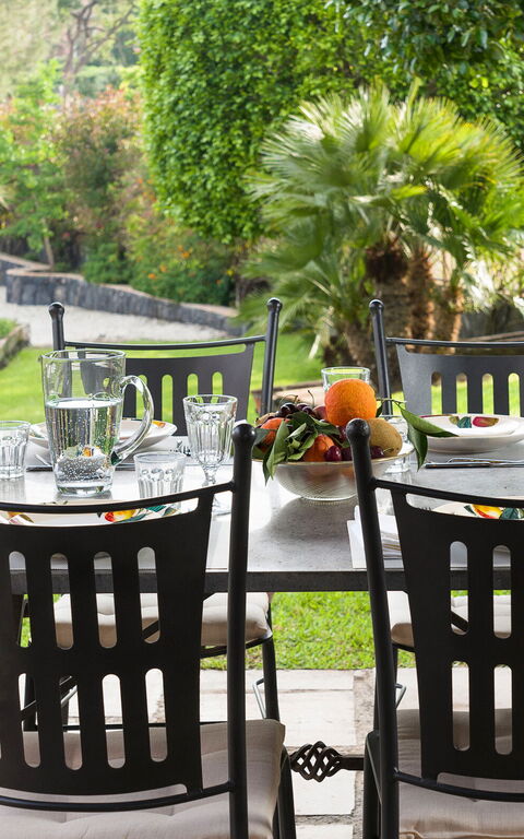 Villa Saracina: Balkong / terrass / uteplats, Exteriör, Trädgård, Utomhus