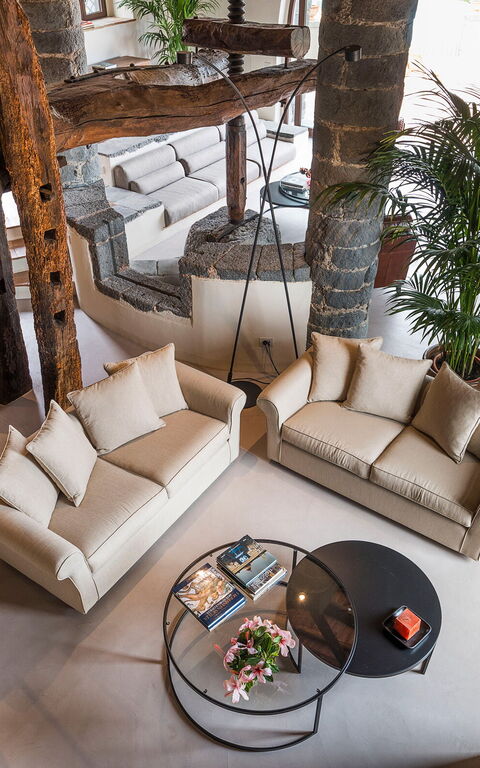 Villa Continella: Vardagsrum