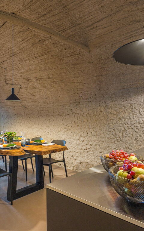 Villa Continella: Kök, Lunchrum