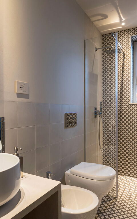 Villa Continella: Badrum