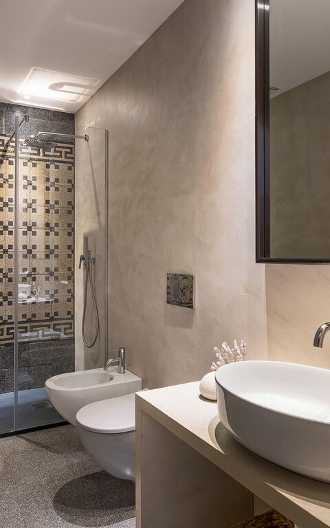 Villa Continella: Badrum