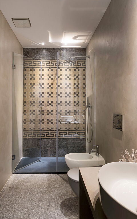 Villa Continella: Badrum