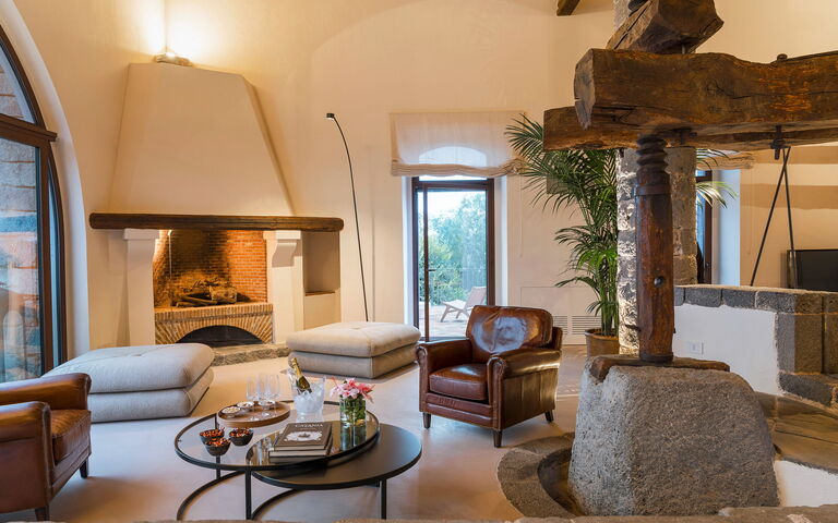 Villa Continella: Vardagsrum