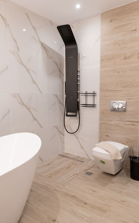 Villa Olympia: Badrum