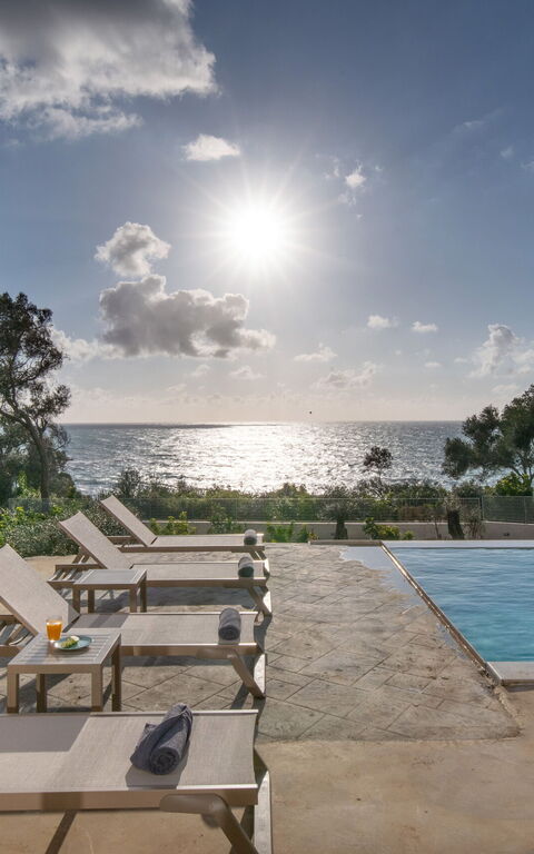 Villa Elais: slå samman, Utomhus, Visningar