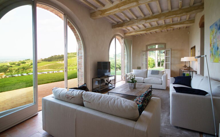 Villa Icario: Vardagsrum