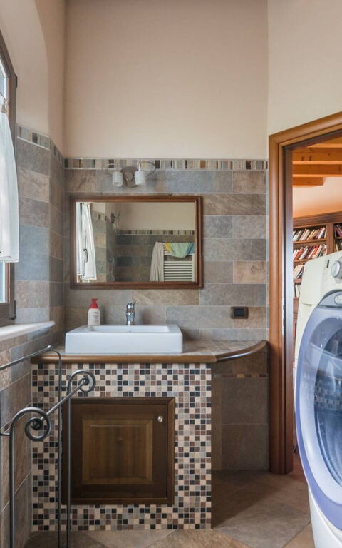 Villa Belvedere San Bartolo: Badrum